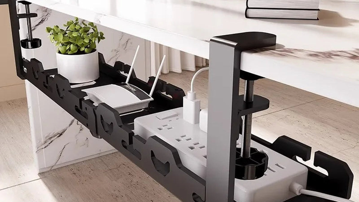 How to hide desk cables without drilling a single hole