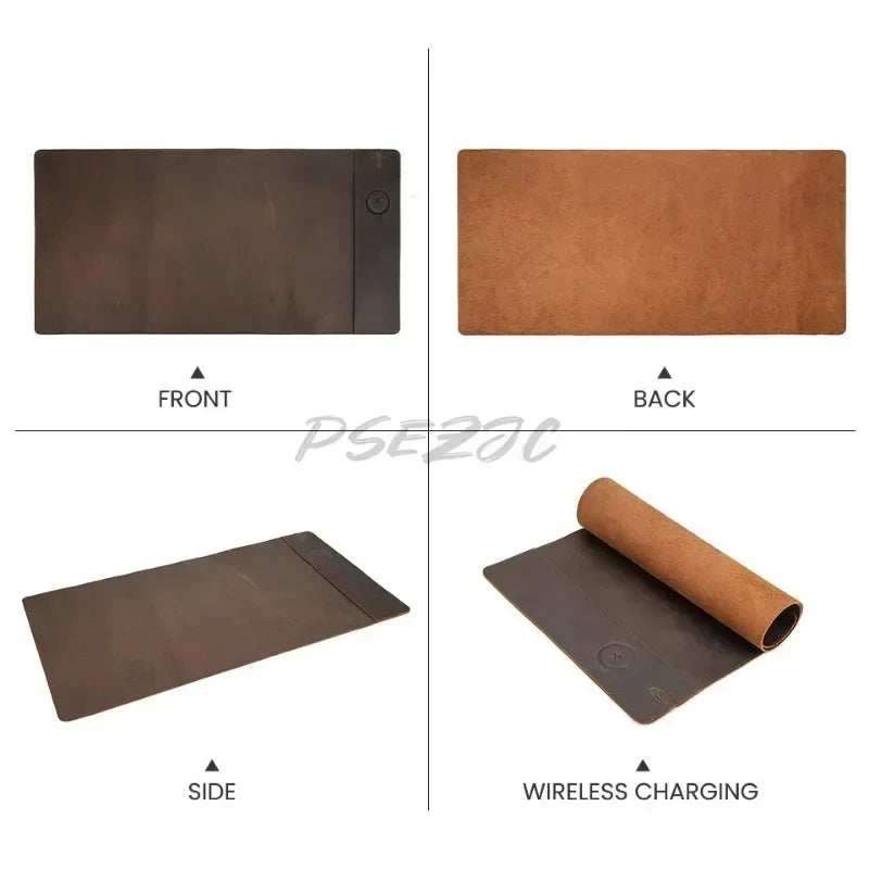 Stendyv Vidda Oversized Cowhide Desk Pad — Stendyv Modern Desks & Workspace Accessories — view 4