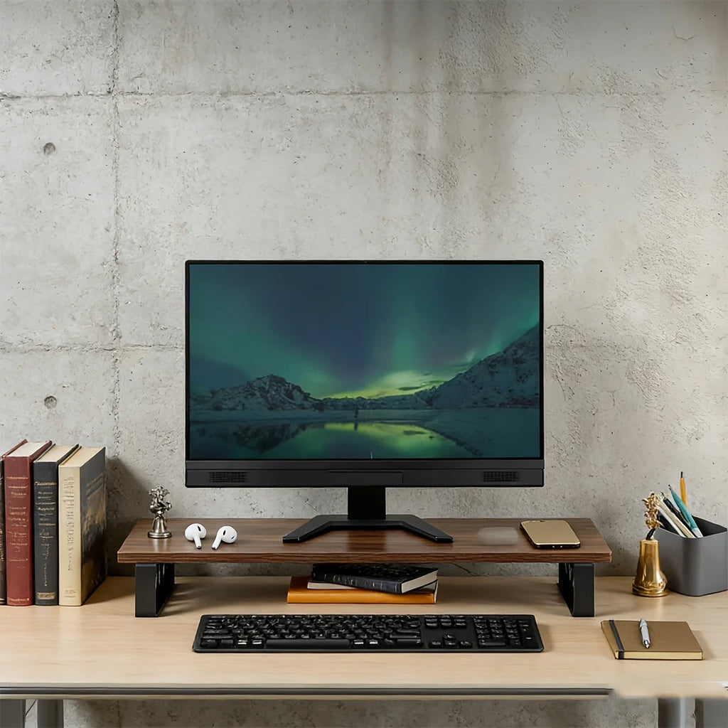 Stendyv Verk Steel-Frame Wood Desk Riser — Stendyv Modern Desks & Workspace Accessories — view 4
