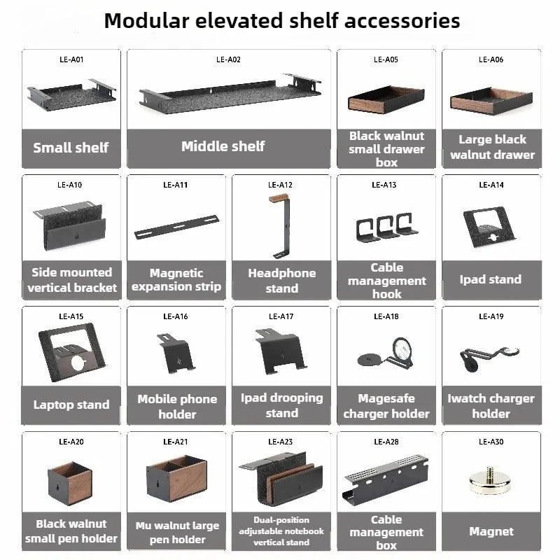 Stendyv Kvist Walnut Modular Laptop Rack — Stendyv Modern Desks & Workspace Accessories — view 6