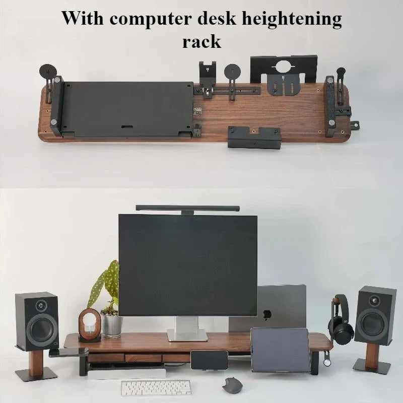 Stendyv Kvist Walnut Modular Laptop Rack — Stendyv Modern Desks & Workspace Accessories