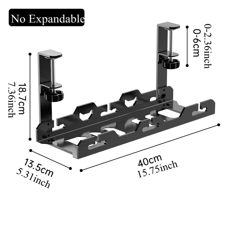 Stendyv Spenn Telescopic Under-Desk Cable Tray — Stendyv Modern Desks & Workspace Accessories — view 2
