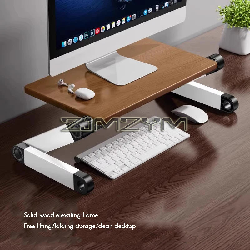 Stendyv Alder Height-Adjustable Solid Wood Riser — Stendyv Modern Desks & Workspace Accessories — view 6