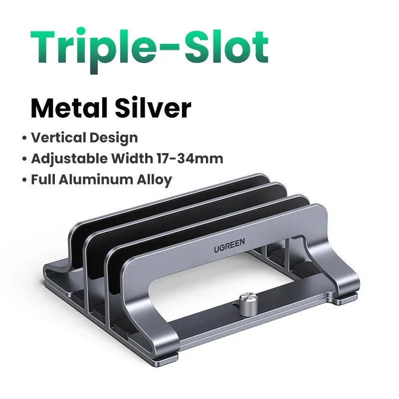 Stendyv Vertik Aluminium Vertical Laptop Dock — Stendyv Modern Desks & Workspace Accessories — view 4