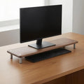 Stendyv Linne Metal-Leg Wood Monitor Riser — Stendyv Modern Desks & Workspace Accessories