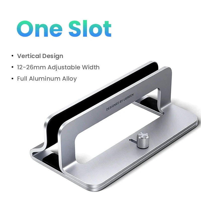 Stendyv Vertik Aluminium Vertical Laptop Dock — Stendyv Modern Desks & Workspace Accessories — view 2