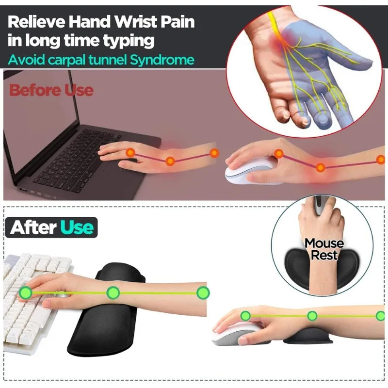 Stendyv Pute Memory Foam Wrist Rest — Stendyv Modern Desks & Workspace Accessories — view 3