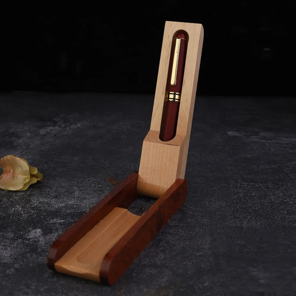 Stendyv Vifte Folding Wood Pen Display — Stendyv Modern Desks & Workspace Accessories — view 2
