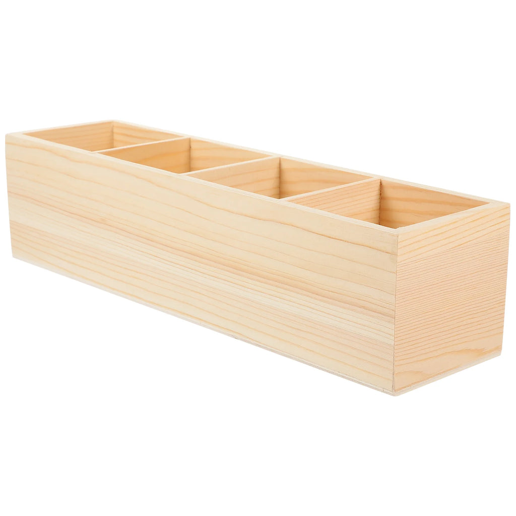 Stendyv Fire Four-Bay Wood Desk Caddy — Stendyv Modern Desks & Workspace Accessories