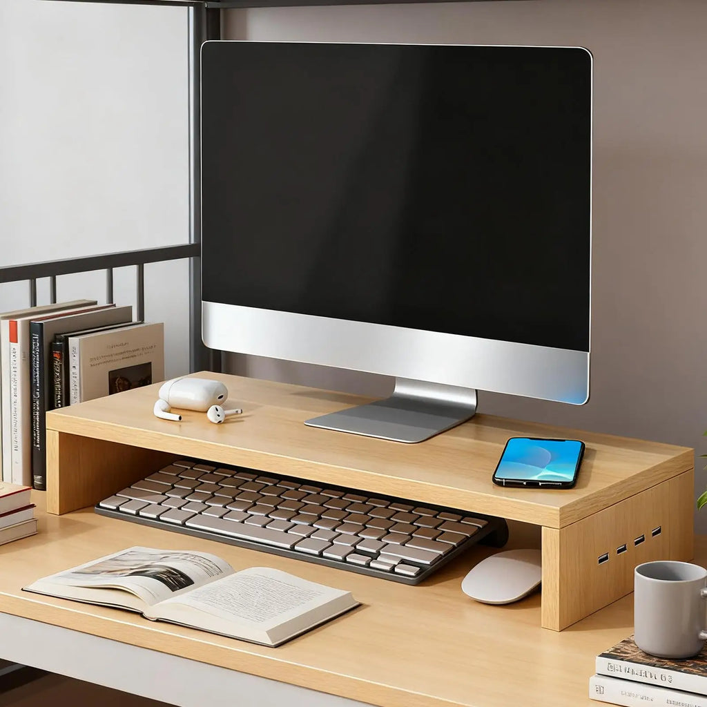 Stendyv Strom Vented Riser with USB Hub — Stendyv Modern Desks & Workspace Accessories — view 4