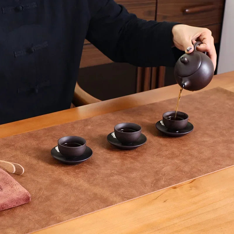 Stendyv Hud Grain-Leather Desk Mat — Stendyv Modern Desks & Workspace Accessories — view 5