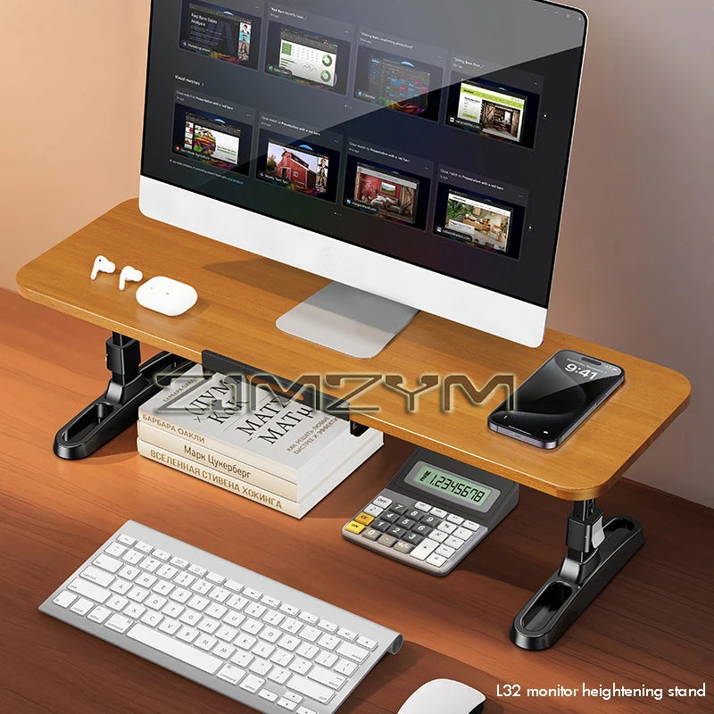 Stendyv Fald Folding Wood Riser with Device Slot — Stendyv Modern Desks & Workspace Accessories