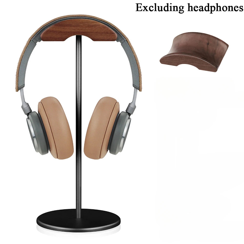 Stendyv Kron Walnut and Aluminium Headphone Stand — Stendyv Modern Desks & Workspace Accessories — view 3
