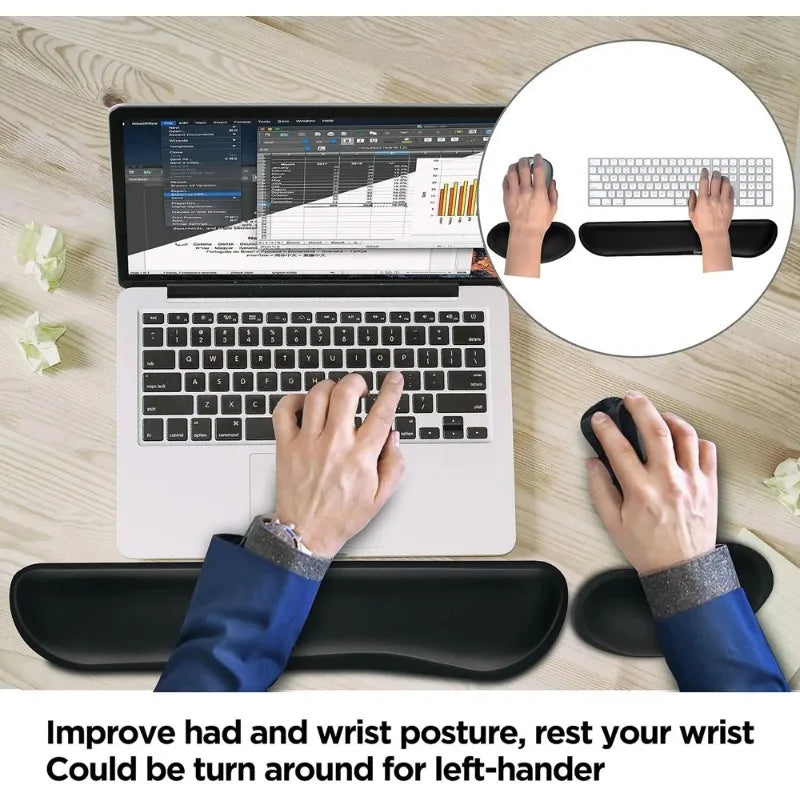 Stendyv Pute Memory Foam Wrist Rest — Stendyv Modern Desks & Workspace Accessories — view 4