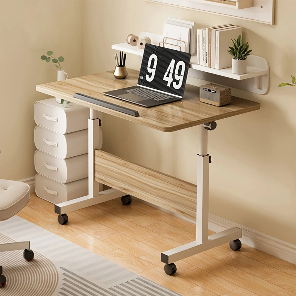 Stendyv Rulle Mobile Height-Adjustable Standing Desk — Stendyv Modern Desks & Workspace Accessories — view 4