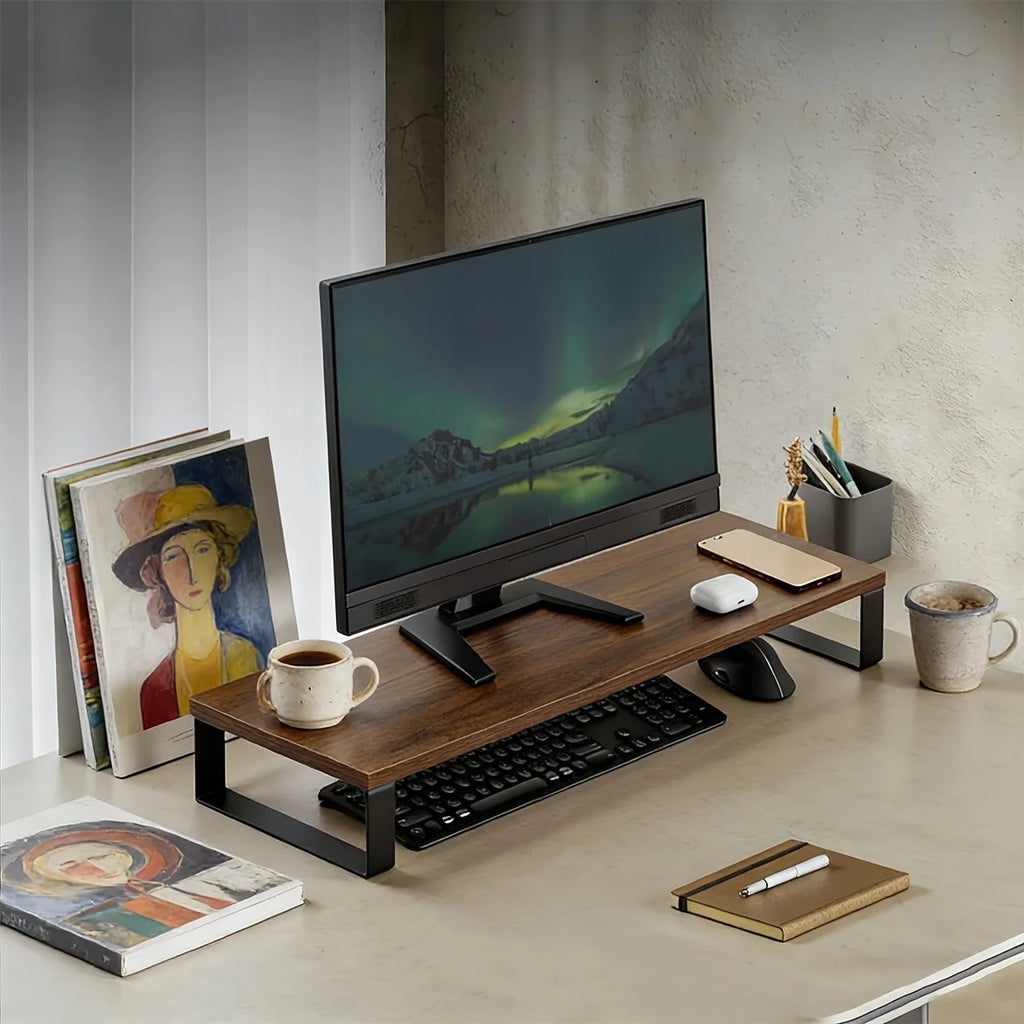Stendyv Verk Steel-Frame Wood Desk Riser — Stendyv Modern Desks & Workspace Accessories — view 6