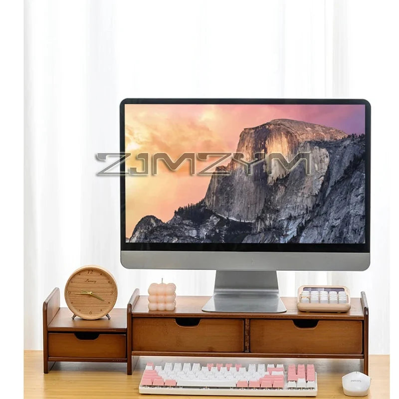 Stendyv Hald Bamboo Riser with Drawer — Stendyv Modern Desks & Workspace Accessories — view 5