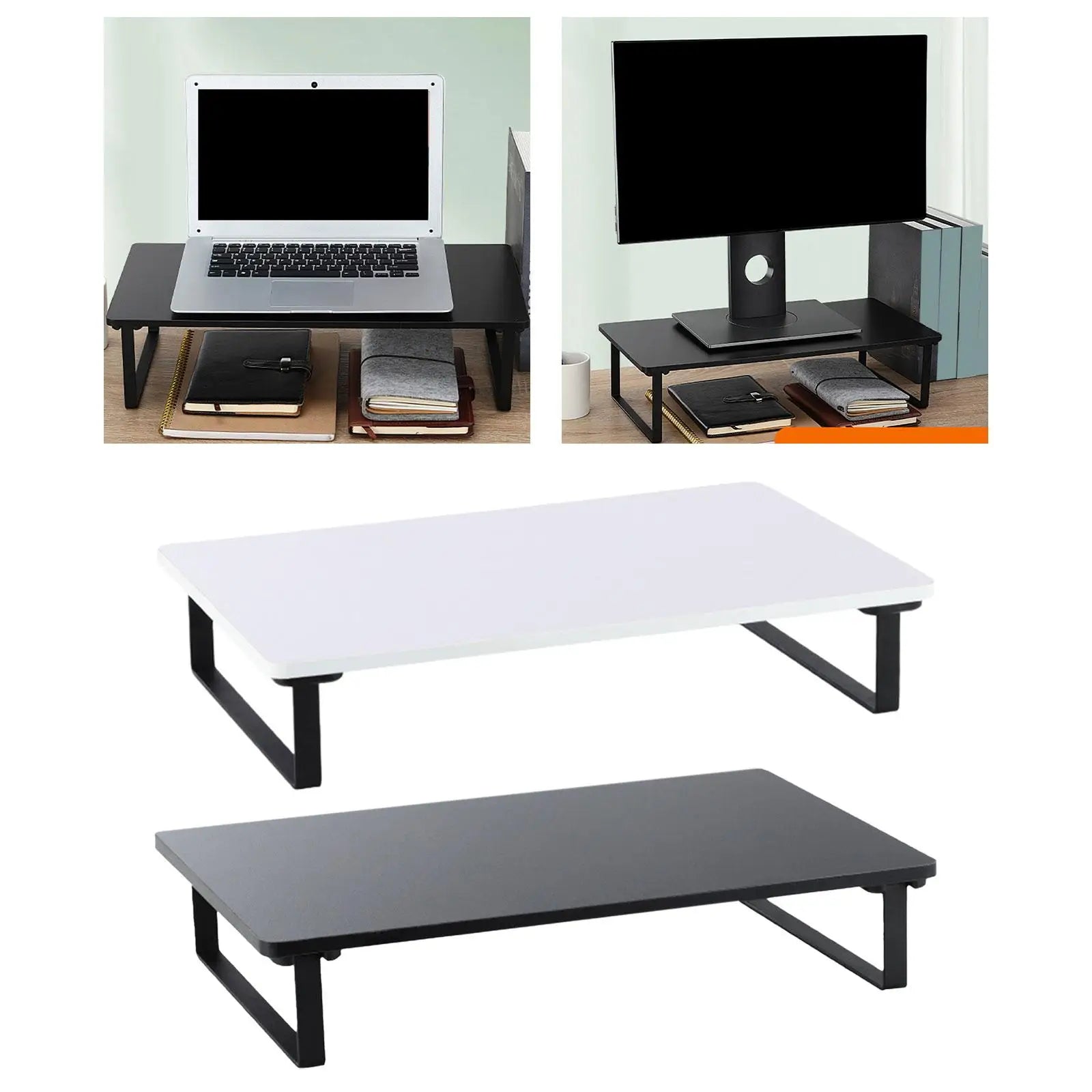 Stendyv Skard Wood and Steel Monitor Shelf — Stendyv Modern Desks & Workspace Accessories — view 6