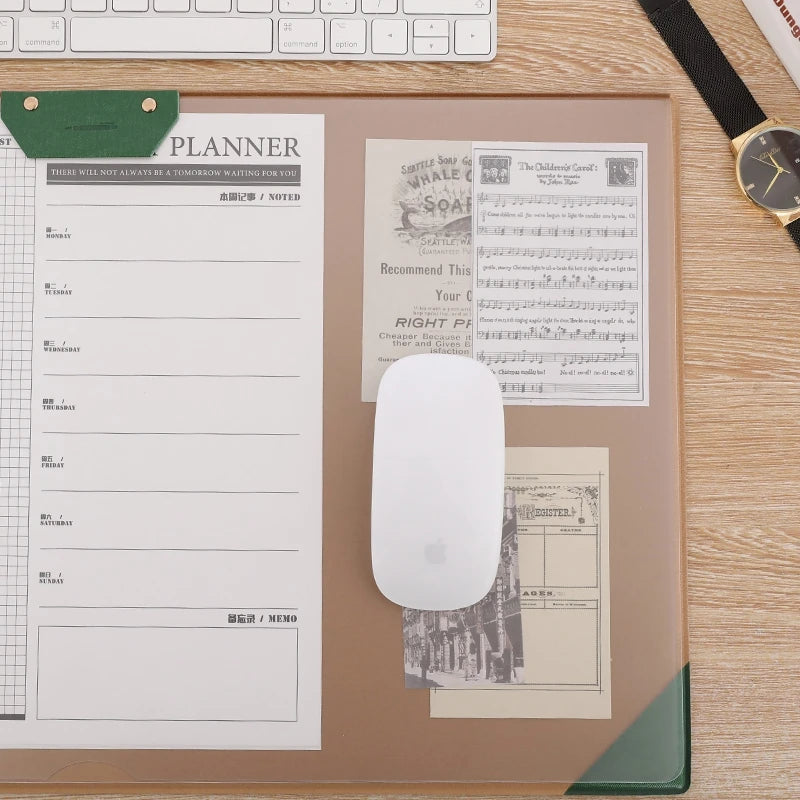 Stendyv Glatt Vegan Leather Desk Pad — Stendyv Modern Desks & Workspace Accessories — view 3