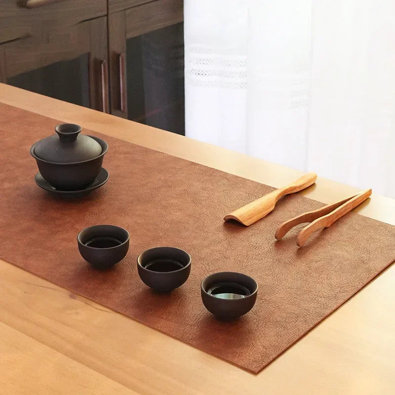 Stendyv Hud Grain-Leather Desk Mat — Stendyv Modern Desks & Workspace Accessories