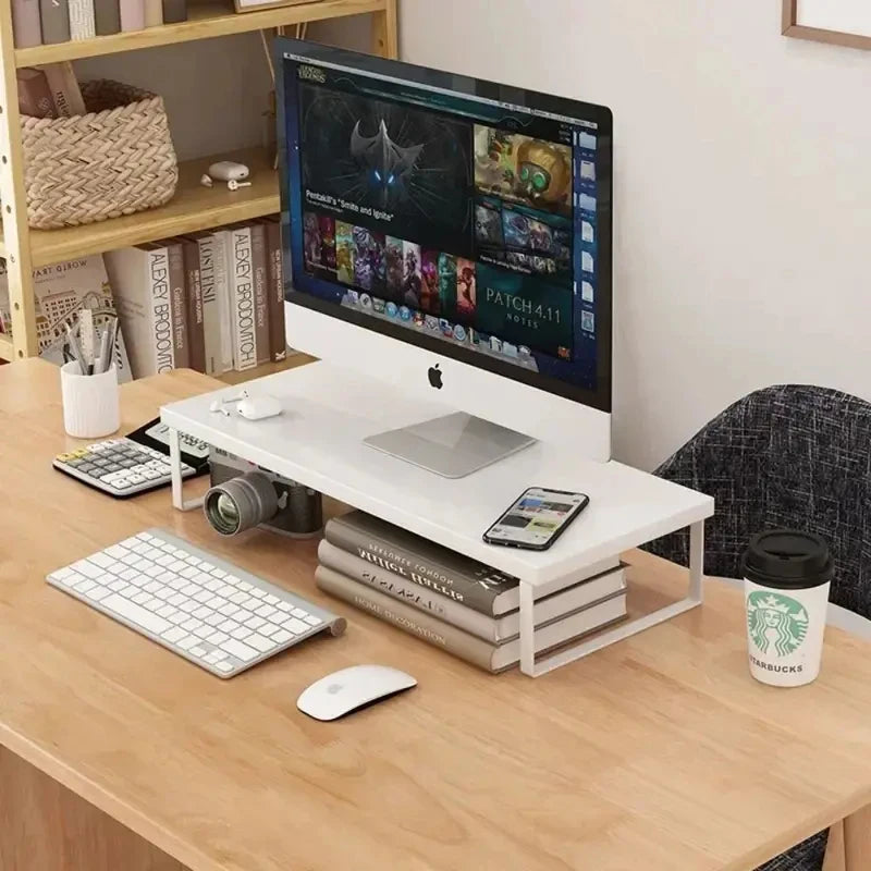 Stendyv Nook Compact Riser with Storage Rack — Stendyv Modern Desks & Workspace Accessories — view 4