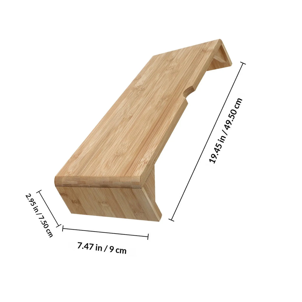 Stendyv Bryn Bamboo Monitor Riser — Stendyv Modern Desks & Workspace Accessories — view 3