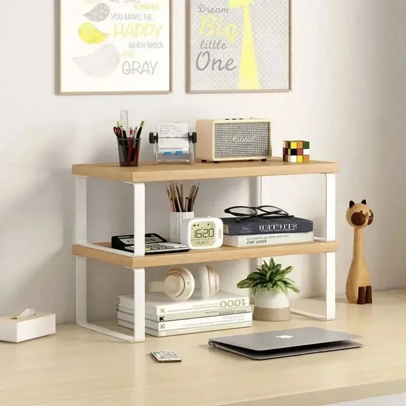 Stendyv Nook Compact Riser with Storage Rack — Stendyv Modern Desks & Workspace Accessories — view 6