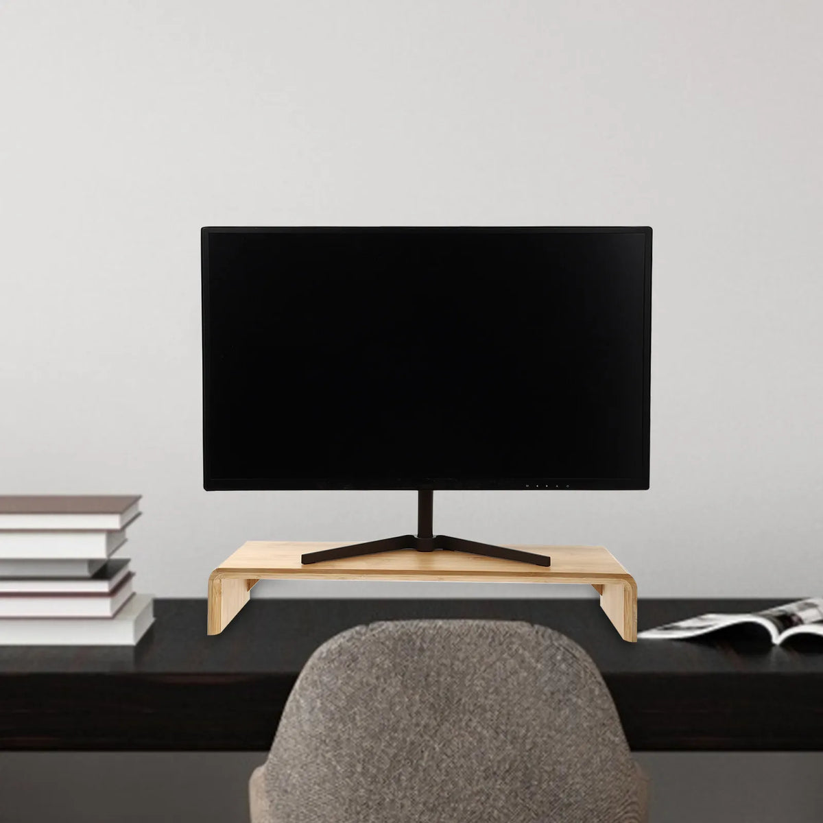 Stendyv Bryn Bamboo Monitor Riser — Stendyv Modern Desks & Workspace Accessories — view 4