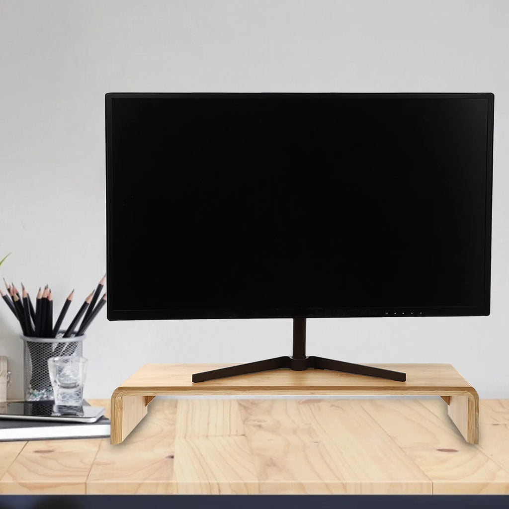 Stendyv Bryn Bamboo Monitor Riser — Stendyv Modern Desks & Workspace Accessories — view 2