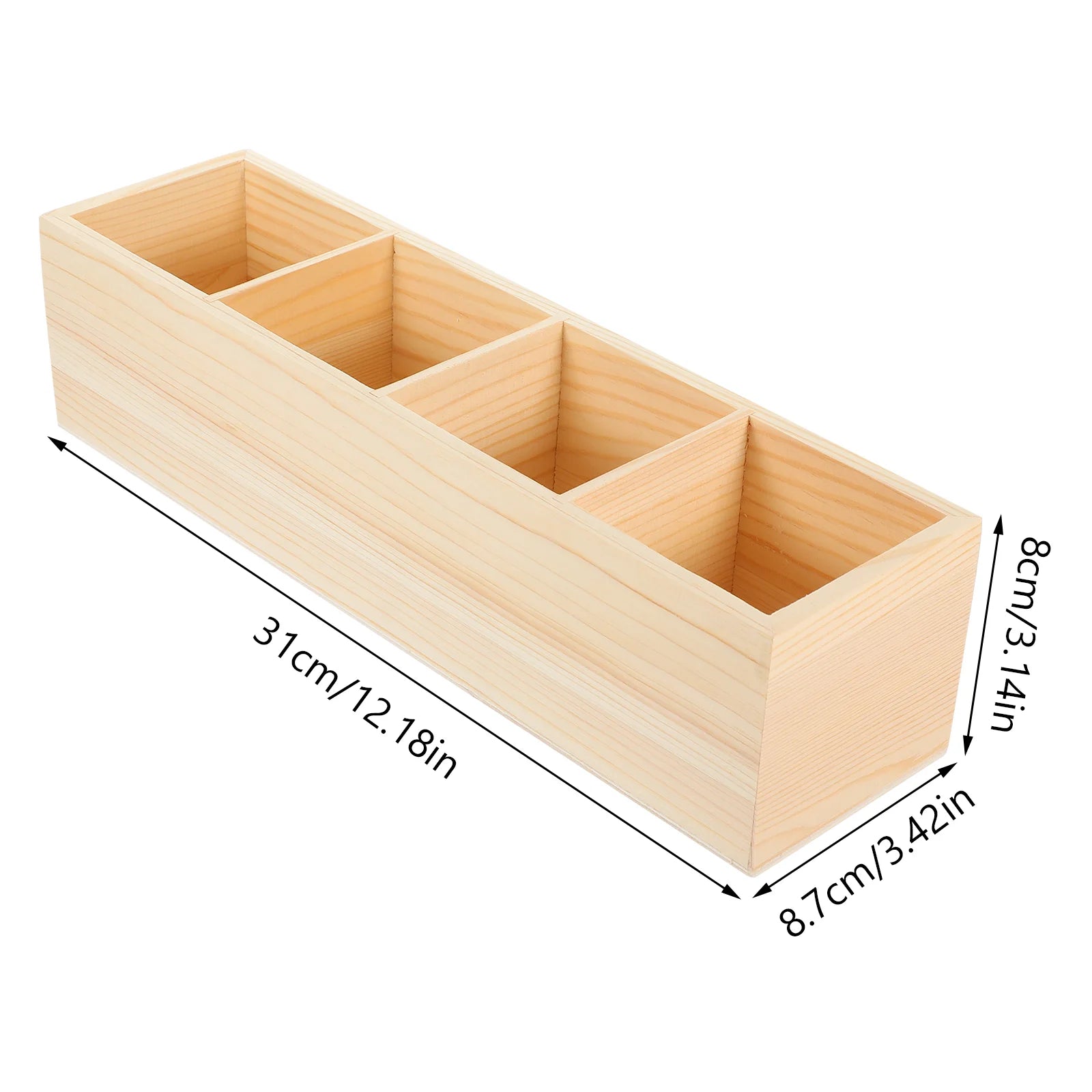 Stendyv Fire Four-Bay Wood Desk Caddy — Stendyv Modern Desks & Workspace Accessories — view 4