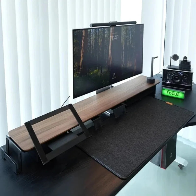 Stendyv Modul Walnut Stacking Riser System — Stendyv Modern Desks & Workspace Accessories