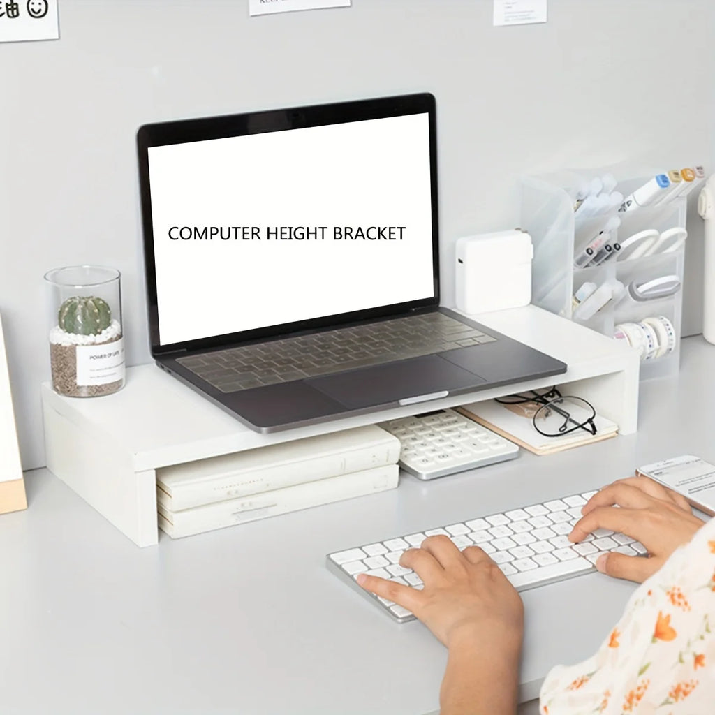 Stendyv Kritt Minimalist White Desk Riser — Stendyv Modern Desks & Workspace Accessories — view 2