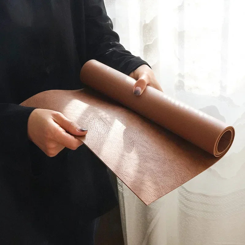 Stendyv Hud Grain-Leather Desk Mat — Stendyv Modern Desks & Workspace Accessories — view 3