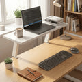 Stendyv Sval Floating Wood Monitor Riser — Stendyv Modern Desks & Workspace Accessories