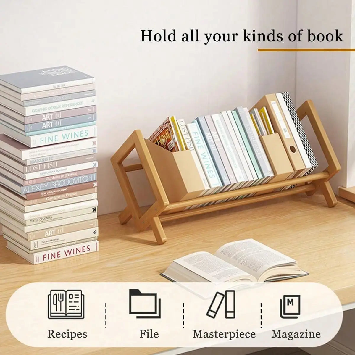 Stendyv Hylle Bamboo Desktop Shelf — Stendyv Modern Desks & Workspace Accessories — view 2