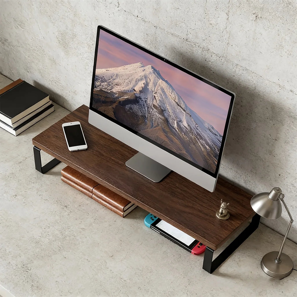 Stendyv Verk Steel-Frame Wood Desk Riser — Stendyv Modern Desks & Workspace Accessories — view 5