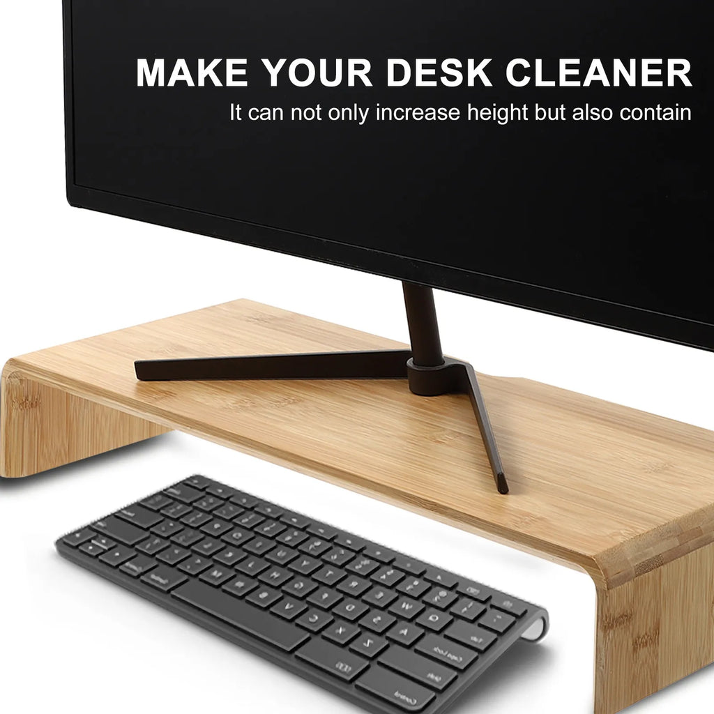 Stendyv Bryn Bamboo Monitor Riser — Stendyv Modern Desks & Workspace Accessories — view 5