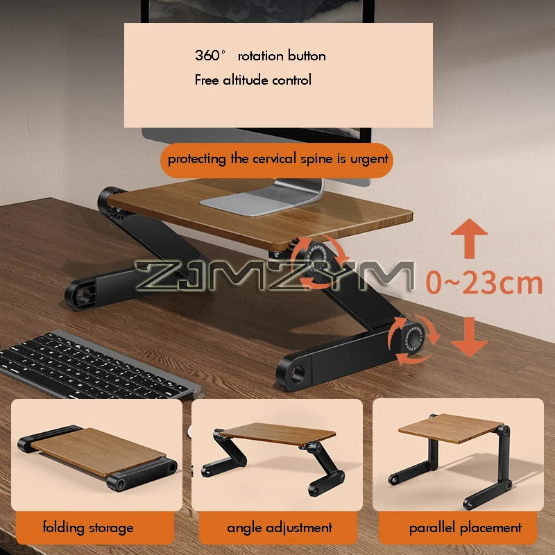 Stendyv Alder Height-Adjustable Solid Wood Riser — Stendyv Modern Desks & Workspace Accessories — view 4
